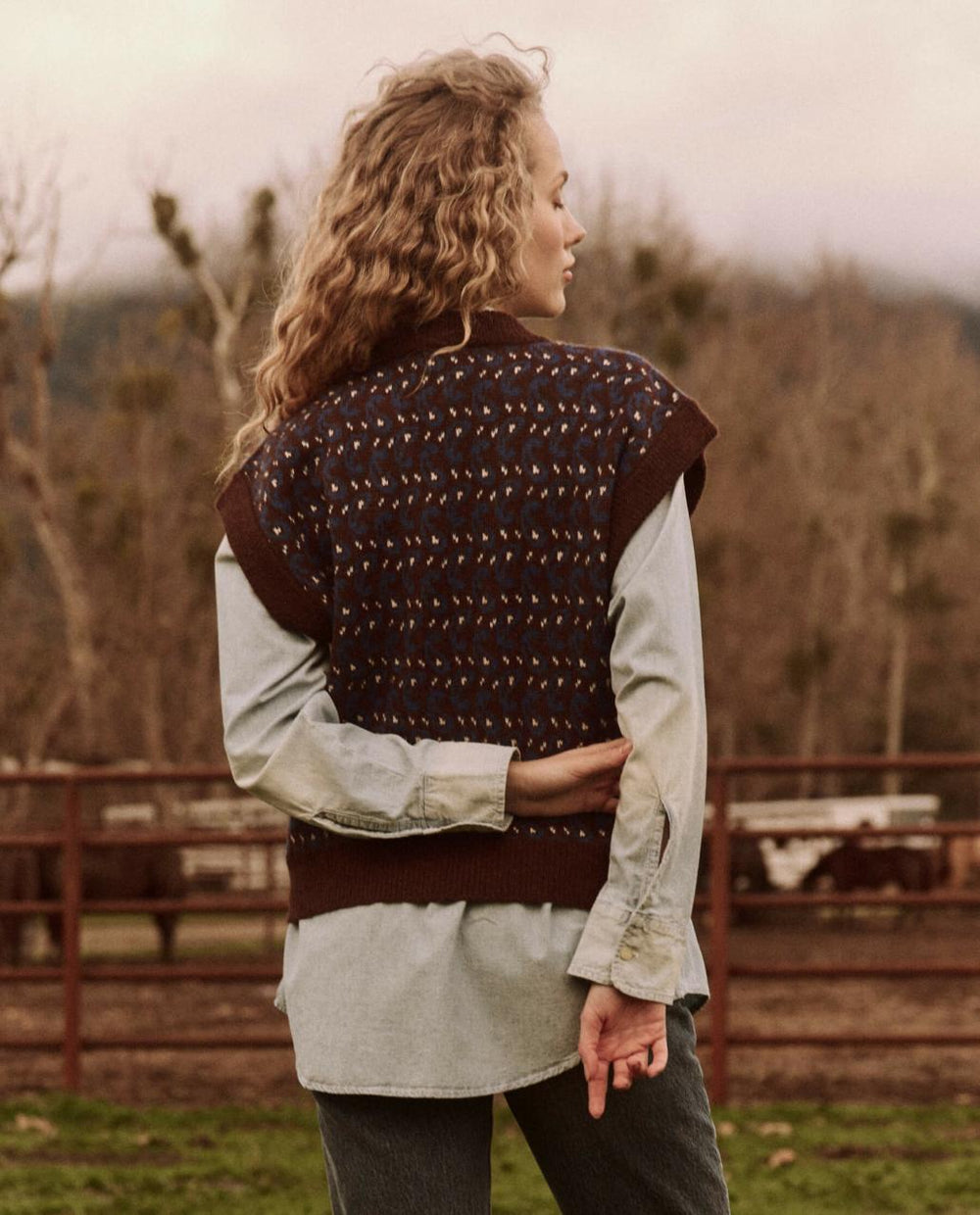 The Great. Sweaters | The Sweater Vest. Driftwood Paisley - Women