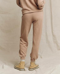 The Great. Sweatpants | The Cropped Sweatpant. Solid Biscotti - Women