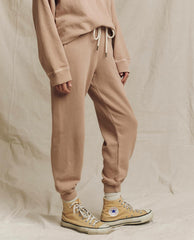 The Great. Sweatpants | The Cropped Sweatpant. Solid Biscotti - Women