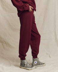 The Great. Sweatpants | The Cropped Sweatpant. Solid Plum - Women