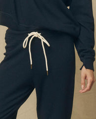 The Great. Sweatpants | The Cropped Sweatpant. Solid True Navy - Women