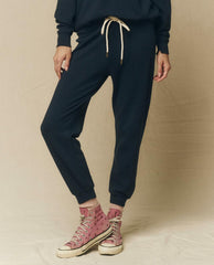 The Great. Sweatpants | The Cropped Sweatpant. Solid True Navy - Women