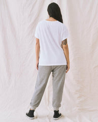 The Great. Sweatpants | The Cropped Sweatpant. Varsity Grey - Women