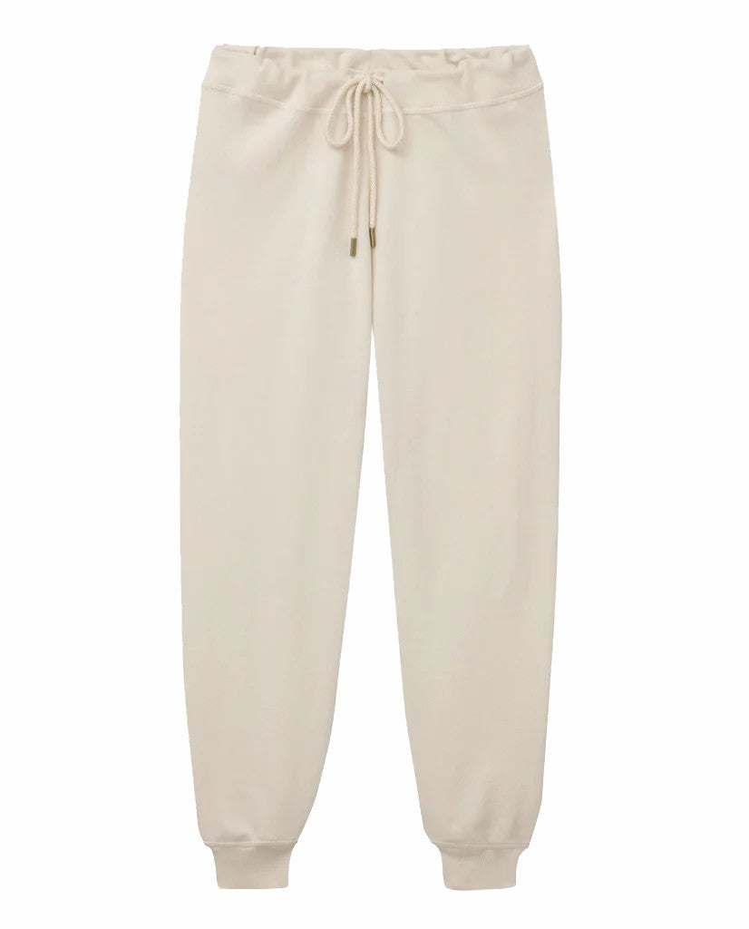 The Great. Sweatpants | The Cropped Sweatpant. Washed White - Women