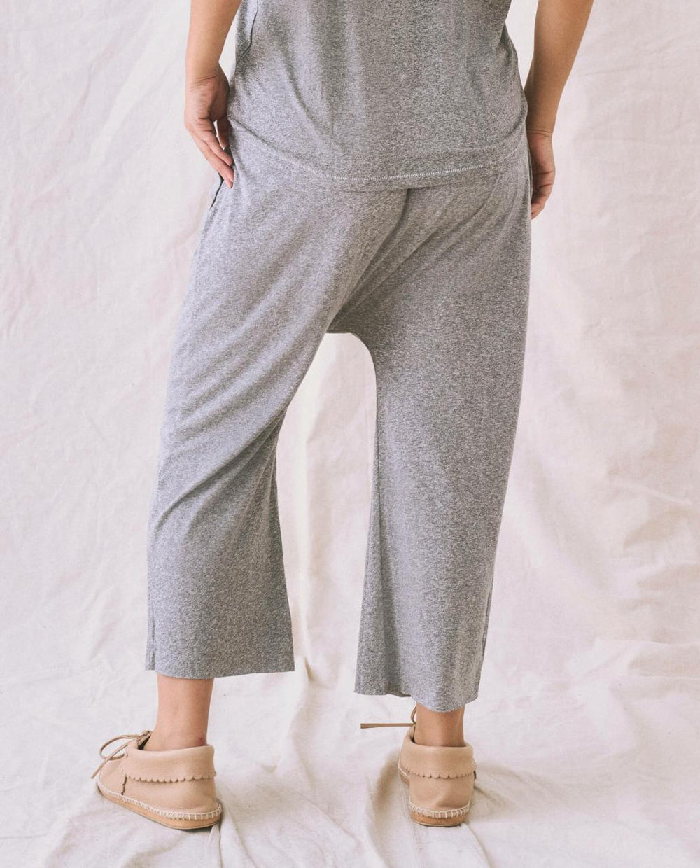 The Great. Sweatpants | The Jersey Crop. Heather Grey - Women
