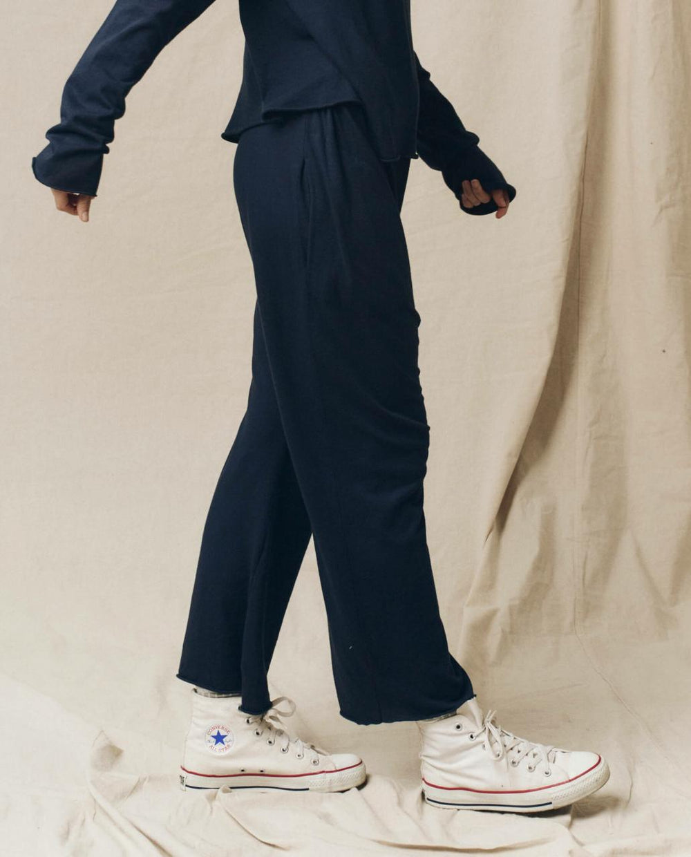 The Great. Sweatpants | The Jersey Crop. True Navy - Women