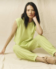 The Great. Sweatpants | The Jersey Jogger Pant. Lime Zest - Women