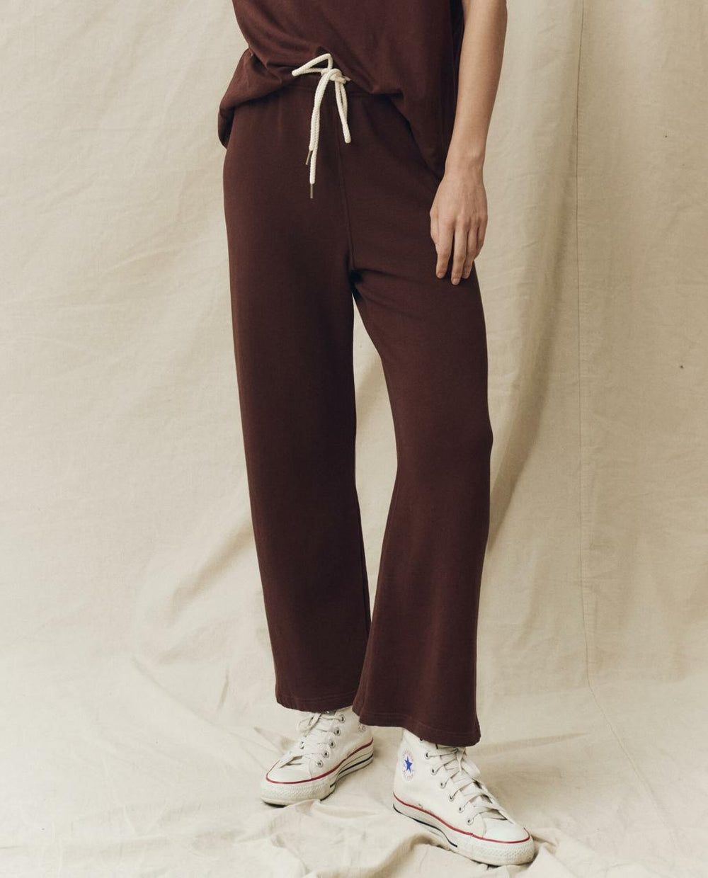 The Great. Sweatpants | The Lap Sweatpant. Solid Toasted Walnut - Women