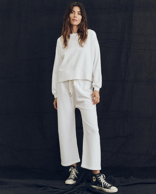 The Great. Sweatpants | The Relay Sweatpant. Solid True White - Women