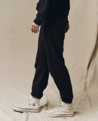 The Great. Sweatpants | The Stadium Sweatpant. Solid Almost Black - Women