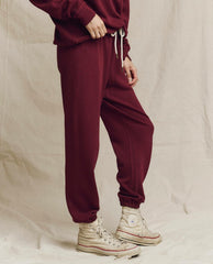 The Great. Sweatpants | The Stadium Sweatpant. Solid Plum - Women