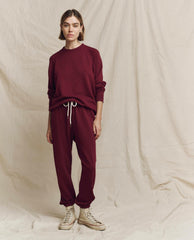 The Great. Sweatpants | The Stadium Sweatpant. Solid Plum - Women