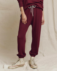 The Great. Sweatpants | The Stadium Sweatpant. Solid Plum - Women