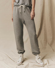 The Great. Sweatpants | The Stadium Sweatpant. Solid Varsity Grey - Women