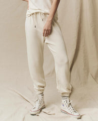 The Great. Sweatpants | The Stadium Sweatpant. Solid Washed White - Women