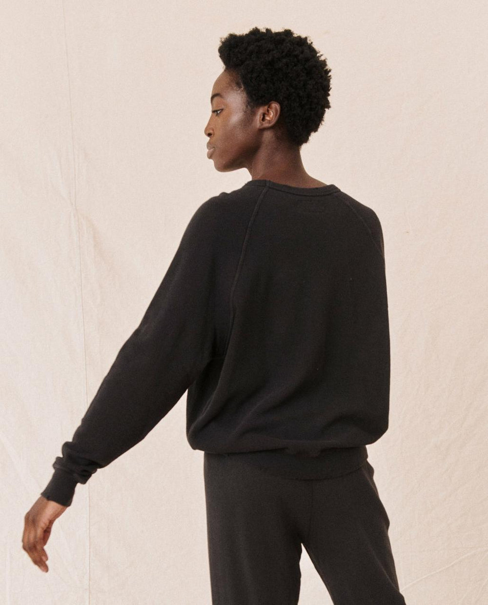 The Great. Sweatshirts | The College Sweatshirt. Almost Black - Women