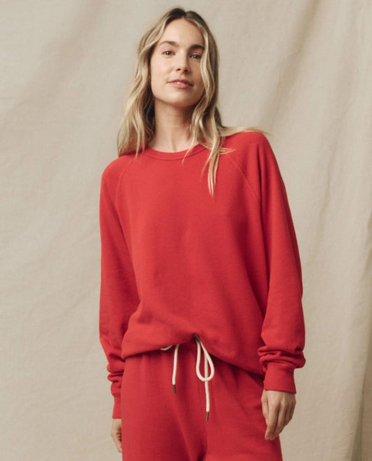 The Great. Sweatshirts | The College Sweatshirt. Solid Campfire - Women