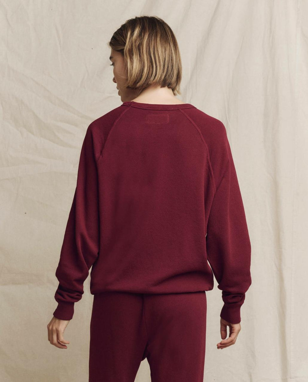 The Great. Sweatshirts | The College Sweatshirt. Solid Plum - Women
