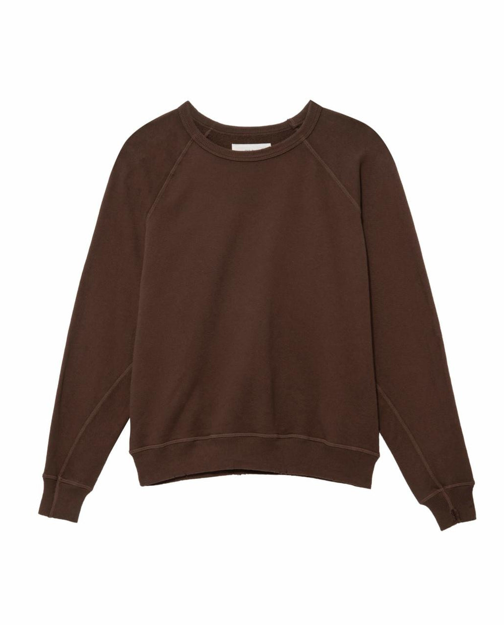 The Great. Sweatshirts | The College Sweatshirt. Solid Toasted Walnut - Women