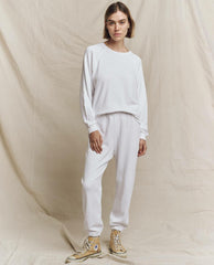 The Great. Sweatshirts | The College Sweatshirt. Solid True White - Women