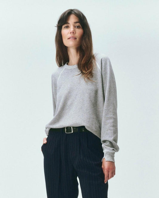 The Great. Sweatshirts | The College Sweatshirt. Varsity Grey - Women