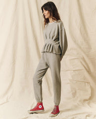 The Great. Sweatshirts | The Corset Sweatshirt. Varsity Grey - Women