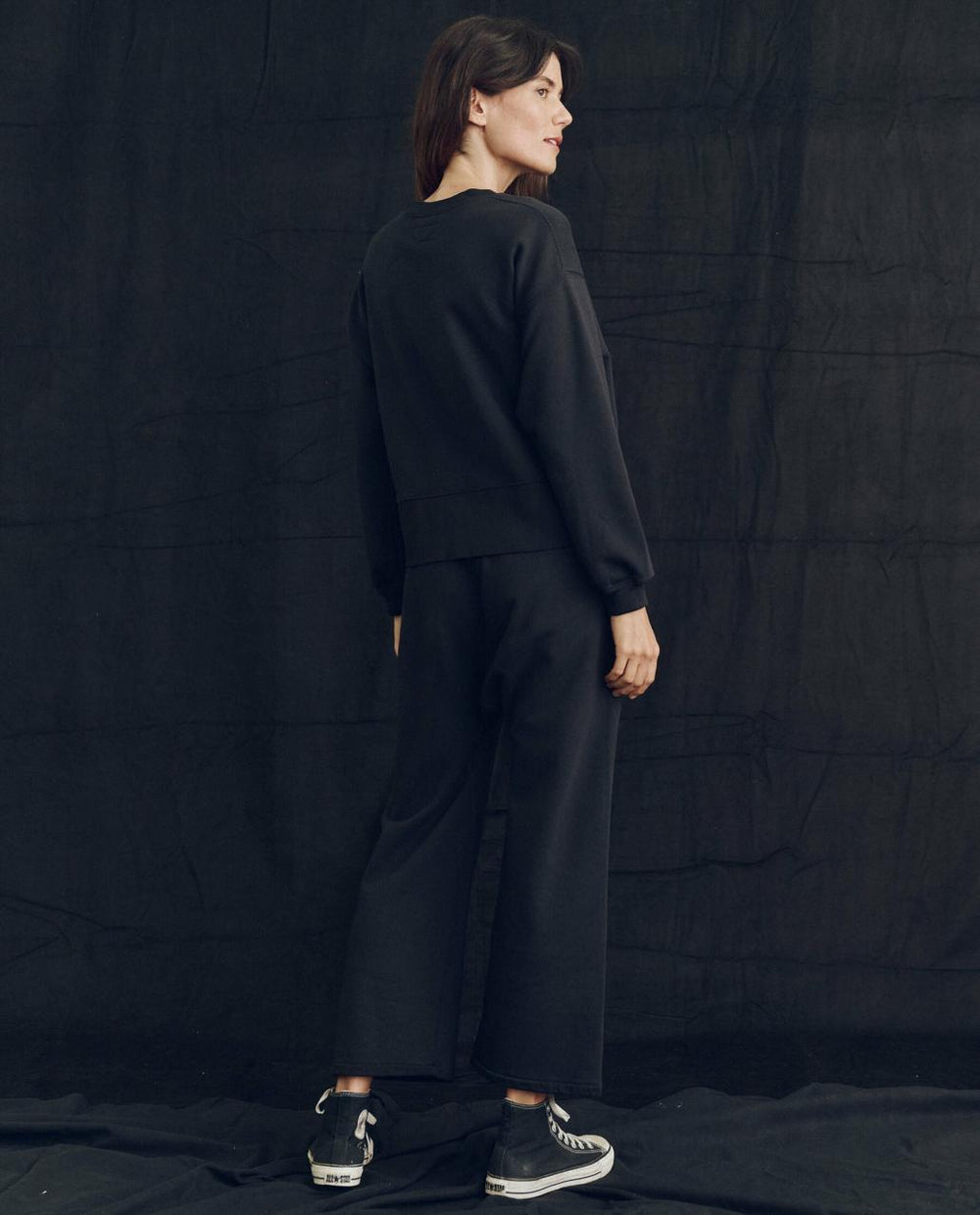 The Great. Sweatshirts | The League Sweatshirt. Almost Black - Women