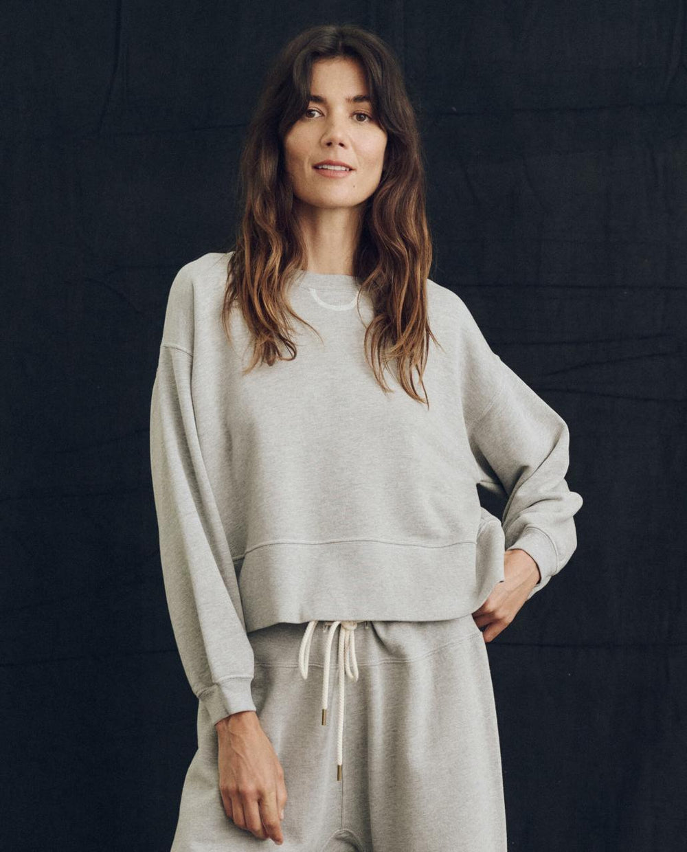 The Great. Sweatshirts | The League Sweatshirt. Lofty Heather Grey - Women