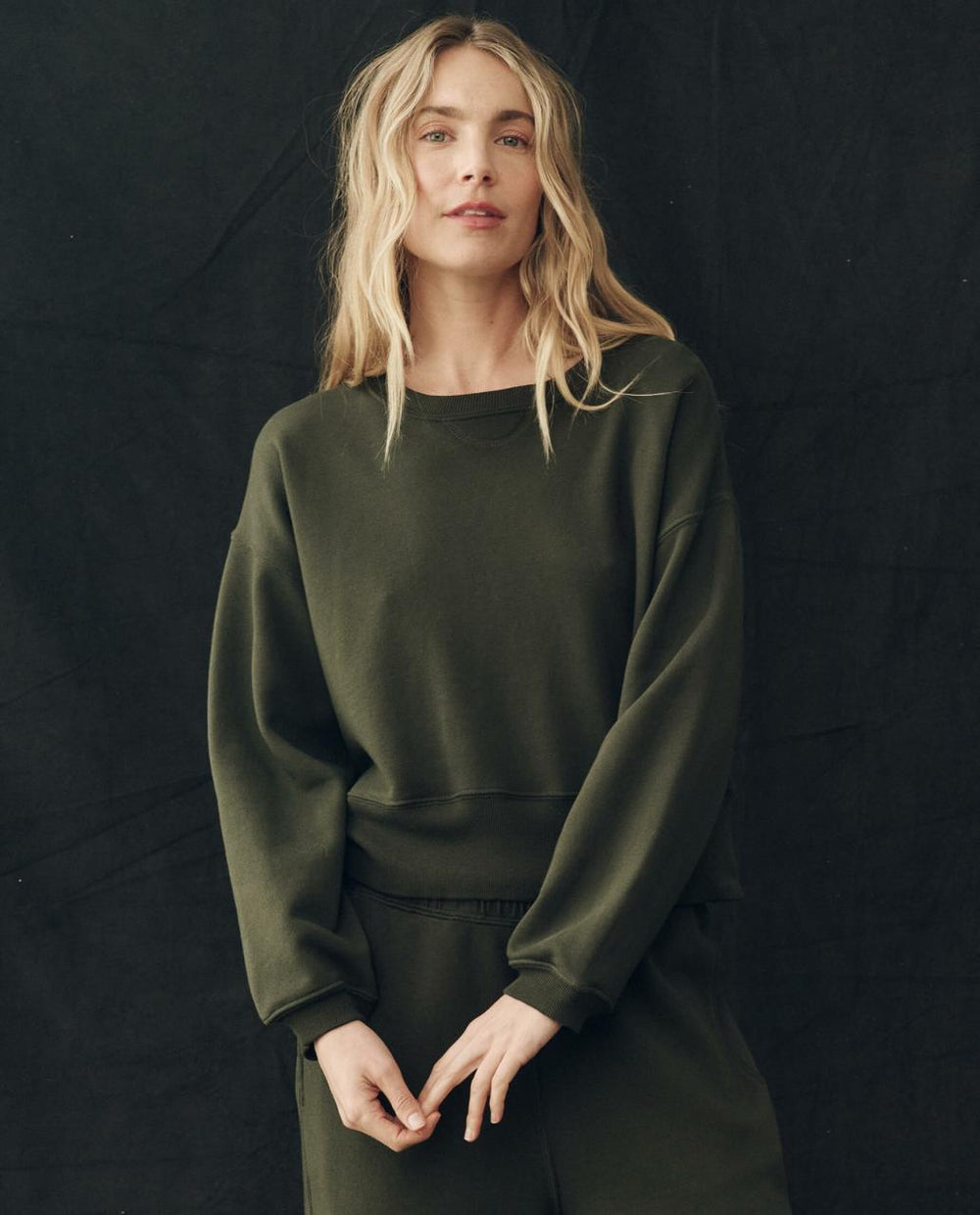 The Great. Sweatshirts | The League Sweatshirt. Woodland Green - Women