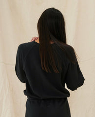 The Great. Sweatshirts | The Shrunken Sweatshirt. Almost Black - Women