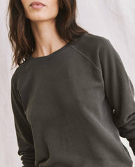 The Great. Sweatshirts | The Shrunken Sweatshirt. Washed Black - Women
