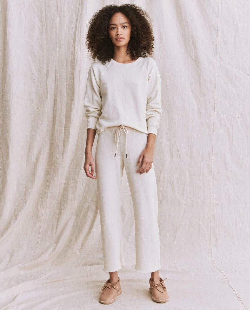 The Great. Sweatshirts | The Shrunken Sweatshirt. Washed White - Women