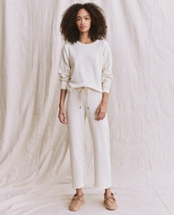 The Great. Sweatshirts | The Shrunken Sweatshirt. Washed White - Women