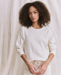 The Great. Sweatshirts | The Shrunken Sweatshirt. Washed White - Women