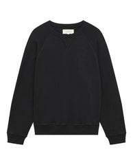 The Great. Sweatshirts | The Slouch Sweatshirt. Solid Almost Black - Women