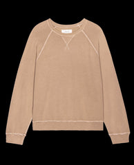 The Great. Sweatshirts | The Slouch Sweatshirt. Solid Biscotti - Women