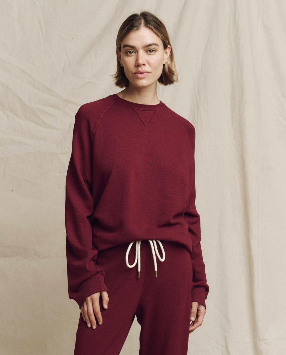 The Great. Sweatshirts | The Slouch Sweatshirt. Solid Plum - Women