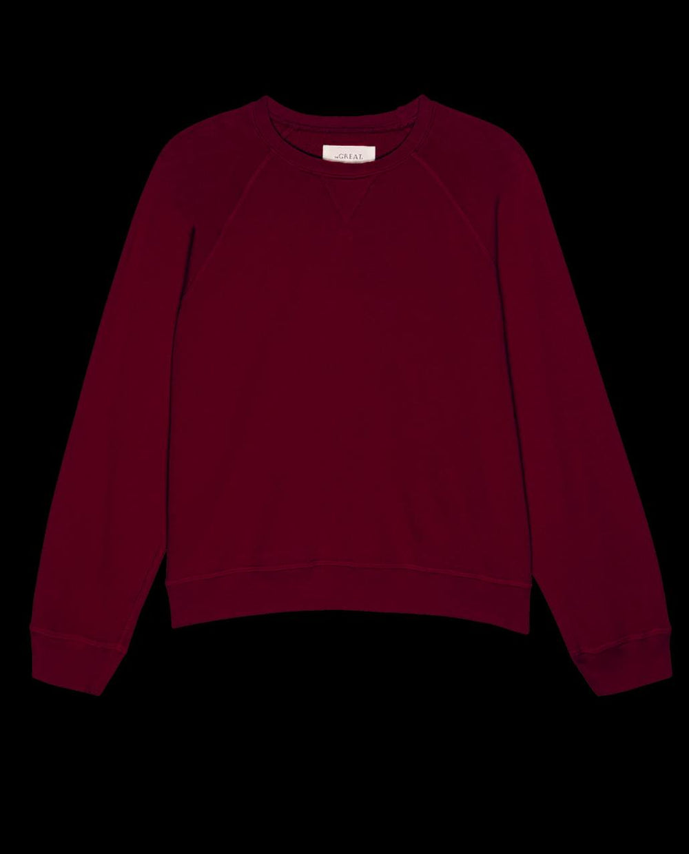 The Great. Sweatshirts | The Slouch Sweatshirt. Solid Plum - Women