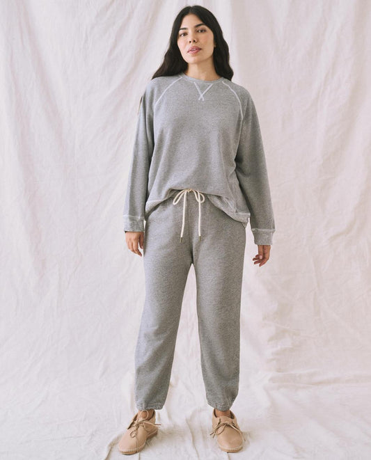 The Great. Sweatshirts | The Slouch Sweatshirt. Varsity Grey - Women