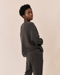 The Great. Sweatshirts | The Slouch Sweatshirt. Washed Black - Women