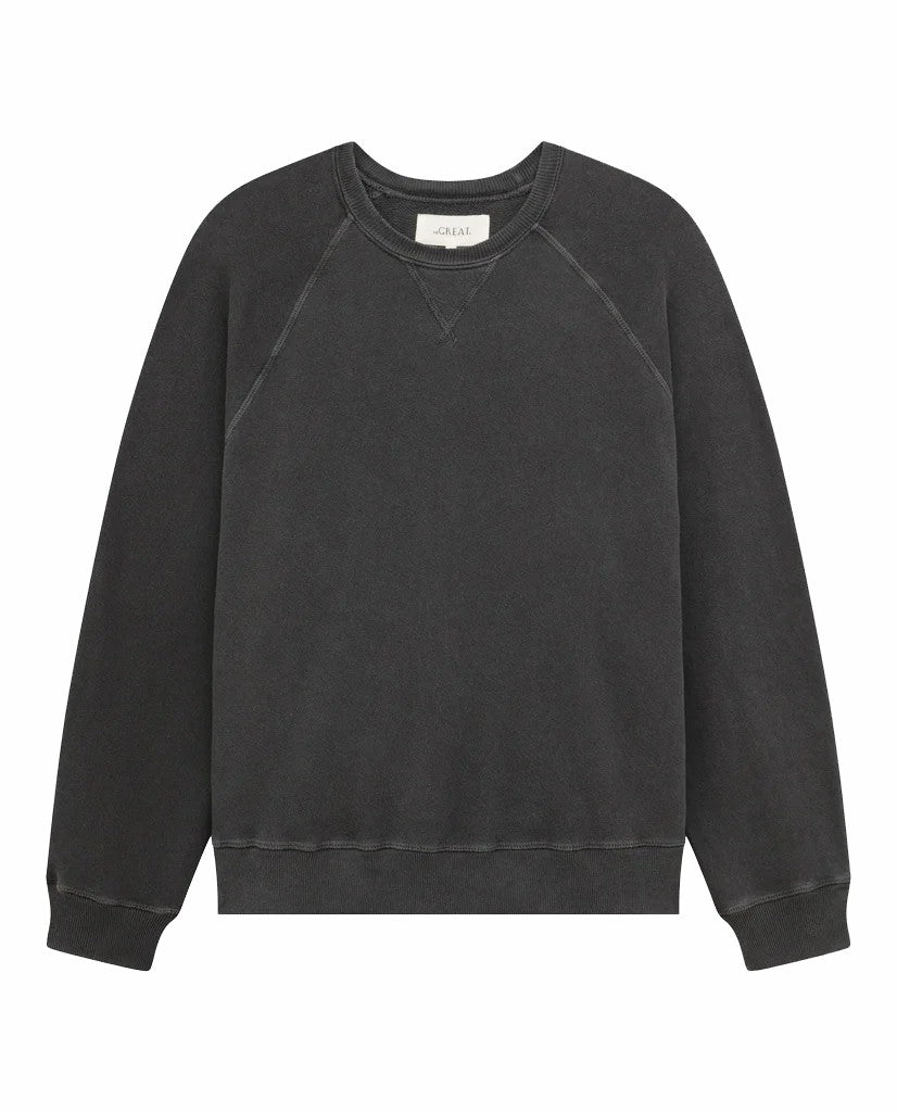 The Great. Sweatshirts | The Slouch Sweatshirt. Washed Black - Women