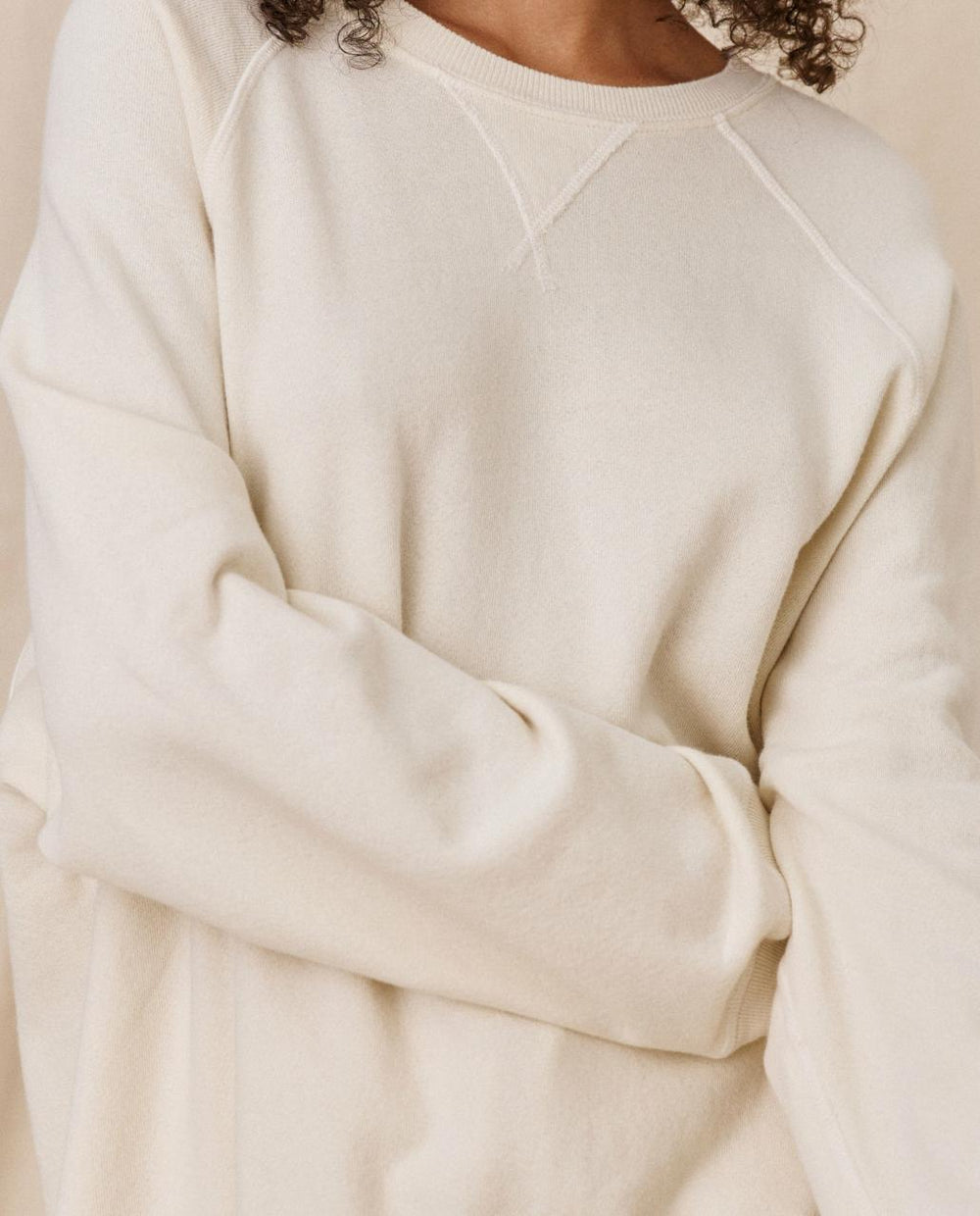 The Great. Sweatshirts | The Slouch Sweatshirt. Washed White - Women