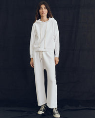 The Great. Sweatshirts | The Teammate Hoodie. Solid True White - Women