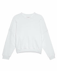 The Great. Sweatshirts | The Teammate Sweatshirt. Solid True White - Women