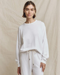 The Great. Sweatshirts | The Teammate Sweatshirt. Solid True White - Women