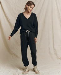 The Great. Sweatshirts | The V Almost Black - Women