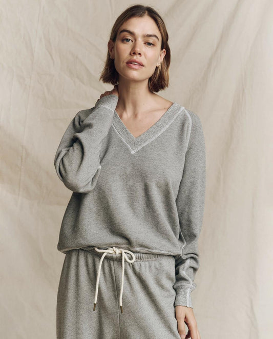 The Great. Sweatshirts | The V Varsity Grey - Women