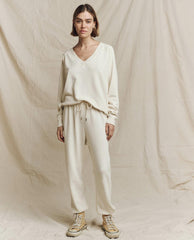 The Great. Sweatshirts | The V Washed White - Women