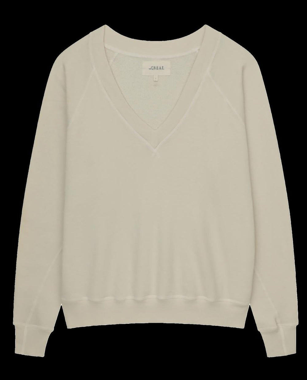 The Great. Sweatshirts | The V Washed White - Women