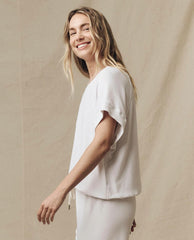 The Great. Sweatshirts | The Wedge Sweatshirt. Solid True White - Women